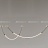Серия подвесных светильников в виде вытянутых дугообразных светодиодных панелей на черных тросах LIANNA фото 7