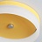 Серия цветных тонких светодиодных потолочных светильников WHEEL ЖелтыйБольшой (Large) фото 5