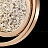 Готовая комбинация подвесных светильников с круглыми плоскими плафонами внутри колец из рельефного акрила и металла NAINA B MORE фото 4