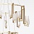 Дизайнерская люстра со стеклянными плафонами на струнном подвесе KRISTEL 12 плафонов  фото 5