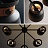 Люстра с металлическими плафонами в индустриальном стиле LOOP 3 плафона Черный фото 7