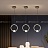 Серия подвесных светильников с шарообразными хрустальными плафонами на металлическом кольце с внутренним LED-свечением LUANA 2 кольца черный фото 19