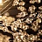 Светодиодная люстра в виде шара из хрустальных пучков с металлическим центром ROSALIA 40 см  золото фото 13
