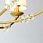 Дизайнерская люстра с текстильными плафонами и стеклянным декором MERANO 12 плафонов  фото 9