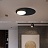 Потолочный светильник со стеклянным плафоном на латунной плоскости LONE Золотой фото 5