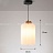 Серия подвесных светильников с гофрированным цилиндрическим абажуром молочного цвета со стилизованным под дерево основанием ILSE фото 2