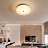 Потолочный светильник круглой формы с рельефным плафоном из хрусталя LORIS Модель B фото 4