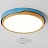 Светодиодный деревянный потолочный светильник LID 62 см  Голубой фото 13