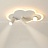Потолочный светильник в виде облака с LED-свечением по контуру и дополнительными плафонами цилиндрической и шарообразной формы Sky фото 2