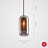 Стеклянный светильник подвес в стиле лофт B фото 14