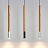 Деревянный подвесной светильник PIPE WOOD Серебро (Хром)4000K фото 2