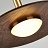 Подвесной светильник с деревянным абажуром в форме диска THEA фото 5