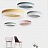 Серия цветных тонких светодиодных потолочных светильников WHEEL СерыйБольшой (Large) фото 3