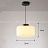 Серия подвесных светильников с гофрированным цилиндрическим абажуром молочного цвета со стилизованным под дерево основанием ILSE фото 5