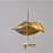 Дизайнерский подвесной светильник с плоским рельефным абажуром из металла и светодиодным источником света PALERMO 1 лампа фото 2