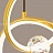 Серия подвесных светильников с шарообразными хрустальными плафонами на металлическом кольце с внутренним LED-свечением LUANA 2 кольца золото фото 14