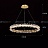 Светодиодная люстра с декором из граненых стеклянных бусин на кольцевом каркасе THERA 80 см   Золотой фото 12