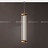 Серия подвесных светодиодных светильников с вытянутыми цилиндрическими плафонами в медных держателях SHOOT D фото 6