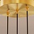 Серия подвесных светильников с шарообразными хрустальными плафонами на металлическом кольце с внутренним LED-свечением LUANA 1 кольцо золото фото 13
