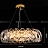 Серия дизайнерских светодиодных люстр с абажуром из перекрестных хрустальных элементов на блестящем круглом каркасе KARLENA B фото 4