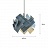 Дизайнерский подвесной светильник с имитацией древесной фактуры SEASONS 60 см  Синий фото 11