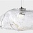 Подвесной стеклянный светильник в виде большого камня в оплетке A фото 11
