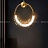 Подвесной светильник с кольцевым каркасом из латуни и декором в виде хрустальных кристаллов ACOSTA фото 9