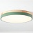Светодиодные плоские потолочные светильники KIER WOOD 40 см  Зеленый фото 17