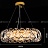 Серия дизайнерских светодиодных люстр с абажуром из перекрестных хрустальных элементов на блестящем круглом каркасе KARLENA B фото 3