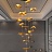 Дизайнерский подвесной светильник с плоским рельефным абажуром из металла и светодиодным источником света PALERMO 35 ламп фото 10