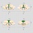 Люстра в скандинавском стиле HEDDA 5 плафонов Зеленый фото 5
