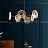 Серия светодиодных люстр на лучевом каркасе c рельефными дисковидными рассеивателями с перламутровой сердцевиной DAMIANA CH 8 ламп фото 10