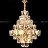 Серия дизайнерских люстр с каскадным абажуром из рельефных хрустальных подвесок геометрической формы SIMONETTA фото 8