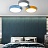 Цветной светодиодный потолочный светильник MEDLEY 5 плафонов  фото 11
