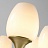 Стеклянная люстра в стиле американского минимализма MONA 6 плафонов  фото 8
