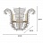Бра Calais Wide Wall Sconce with Crystal Accents Visual Comfort фото 9