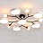 Серия потолочных светодиодных люстр с дисковидными и шарообразными плафонами на разветвленном каркасе MARTA-2 B белый фото 14