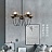 Светильник с шарообразными,стеклянными плафонами на кольцевых кронштейнах ORBIT 10 плафонов Бронза фото 8