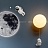 Настенный светодиодный светильник Космонавт-2 A 25 см  фото 24