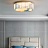 Потолочный светильник с плафоном из стеклянных перламутровых пластин и декором из глазурованной эмали AKIRA CRISTEL фото 7