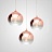 Серия светильников со стеклянными плафонами в цвете розовое золото MELBA 20 см   фото 2