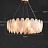 Серия светодиодных люстр с абажуром в виде композиции из стеклянных перьев LORELEY 8 ламп фото 5