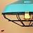 Голубой подвесной светильник фото 3