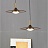 Подвесной светильник с деревянным абажуром в форме диска THEA S (small) фото 7