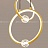Серия подвесных светильников с шарообразными хрустальными плафонами на металлическом кольце с внутренним LED-свечением LUANA 2 кольца золото фото 18