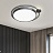 Светодиодный потолочный светильник в скандинавском стиле DESTIN 60 см  Черный фото 9