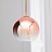 Серия светильников со стеклянными плафонами в цвете розовое золото MELBA 35 см   фото 9