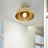 Потолочный светильник в минималистском дизайне со стеклянным плафоном HOWES 25 см  Латунь фото 11