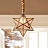 Дизайнерский подвесной светильник со стеклянным плафоном в форме многоконечной звезды MAGIC фото 6