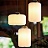 Серия подвесных светильников с гофрированным цилиндрическим абажуром молочного цвета со стилизованным под дерево основанием ILSE B темное дерево фото 12